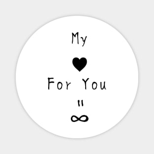 【Valentine's Day】My love for you is forever White ver. Magnet